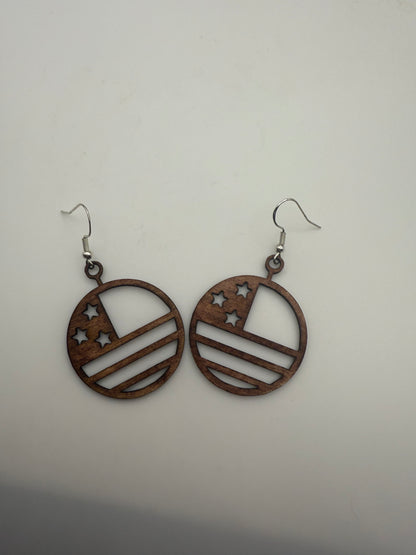 Flag Earrings