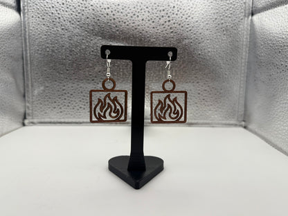 Fire element earrings