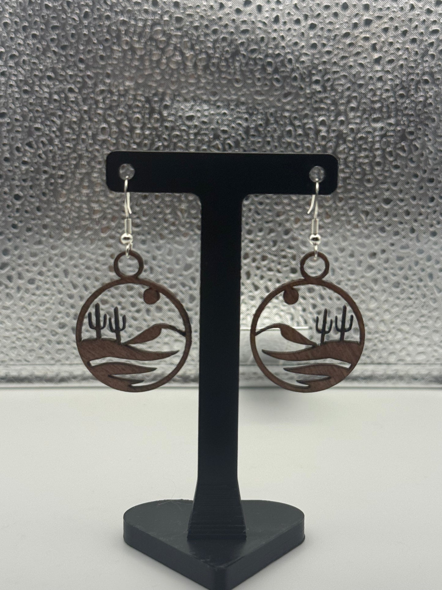 Desert landscape earrings