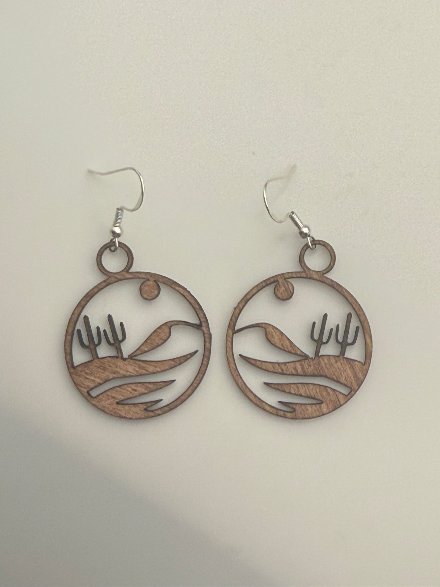 Desert landscape earrings